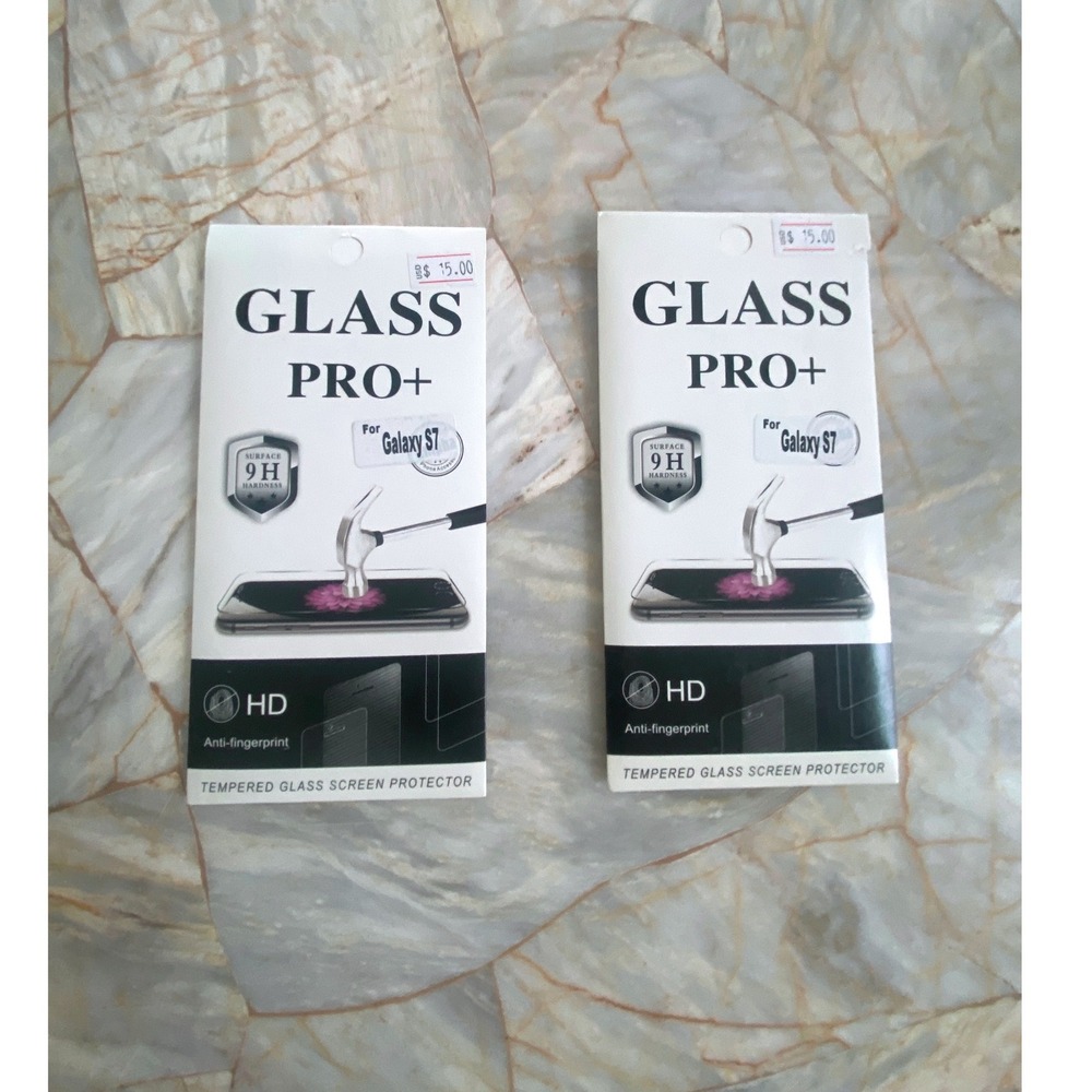 2 Pack Glass Pro+ Premium Tempered Glass Screen Protector for Samsung Galaxy S7